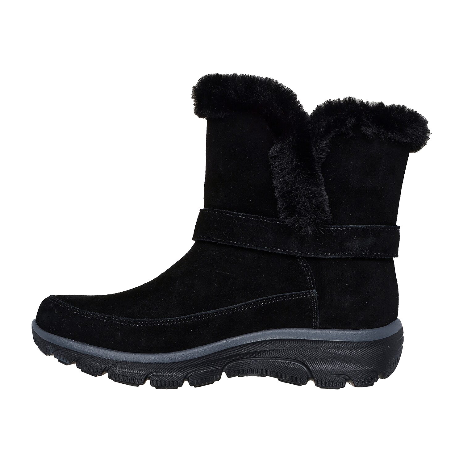 Skechers Womens Easy Going Dreamers Luxe Vibes Faux Fur Lined Flat Heel Winter Boots
