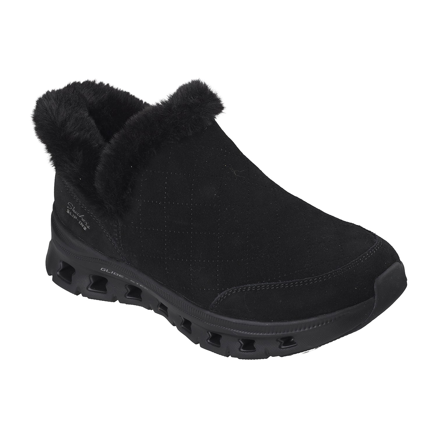 Skechers Womens Glide-Step Pro Boot Fleece Lined Flat Heel Winter Boots