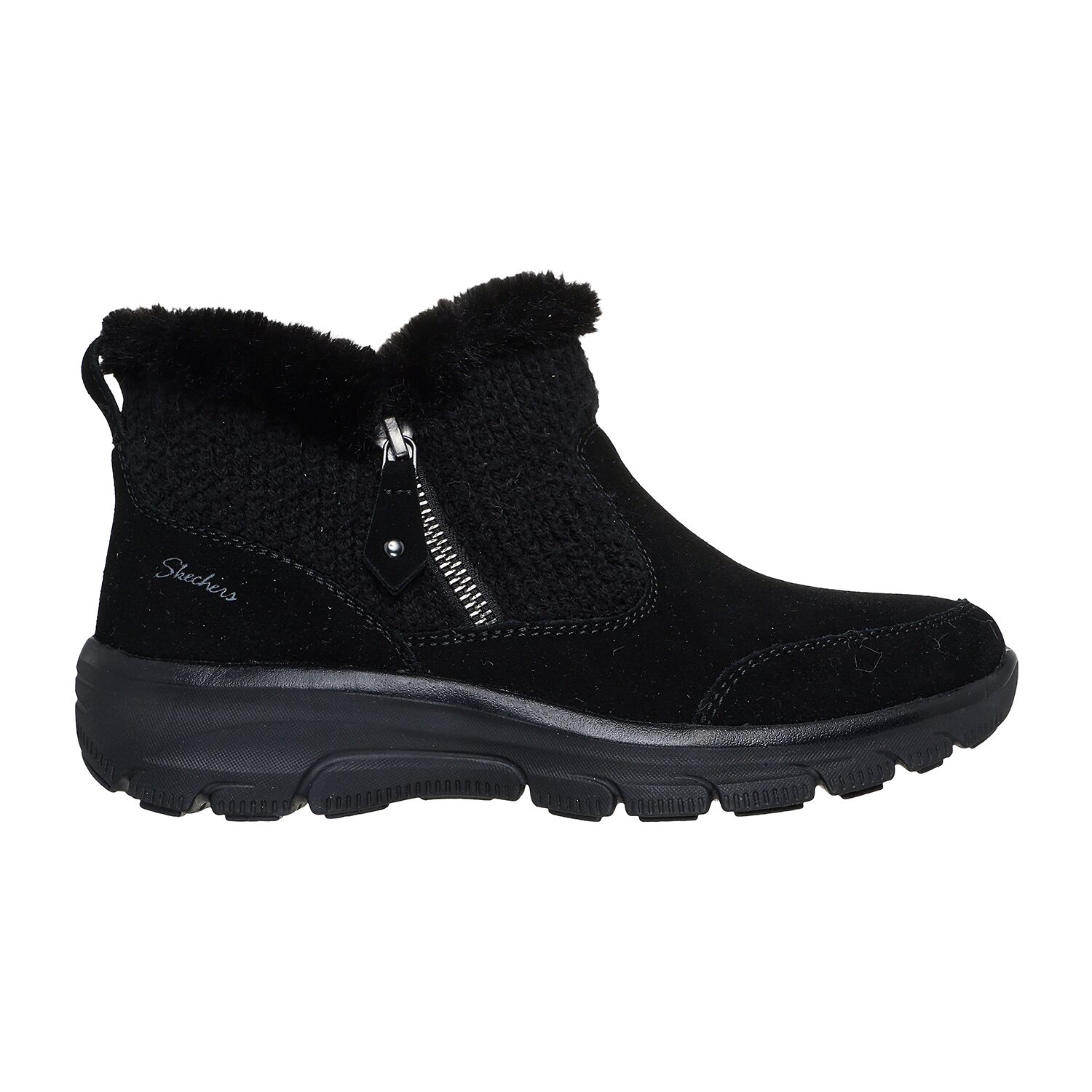 Skechers Womens Relaxed Fit Easy Going Cozy Lodge Flat Heel Winter Boots