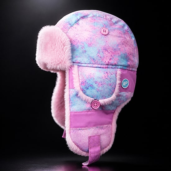 WinterProof Faux Fur & Fleece Fully Lined, Velcro Straps, Ear Flaps Girls Trapper Hat