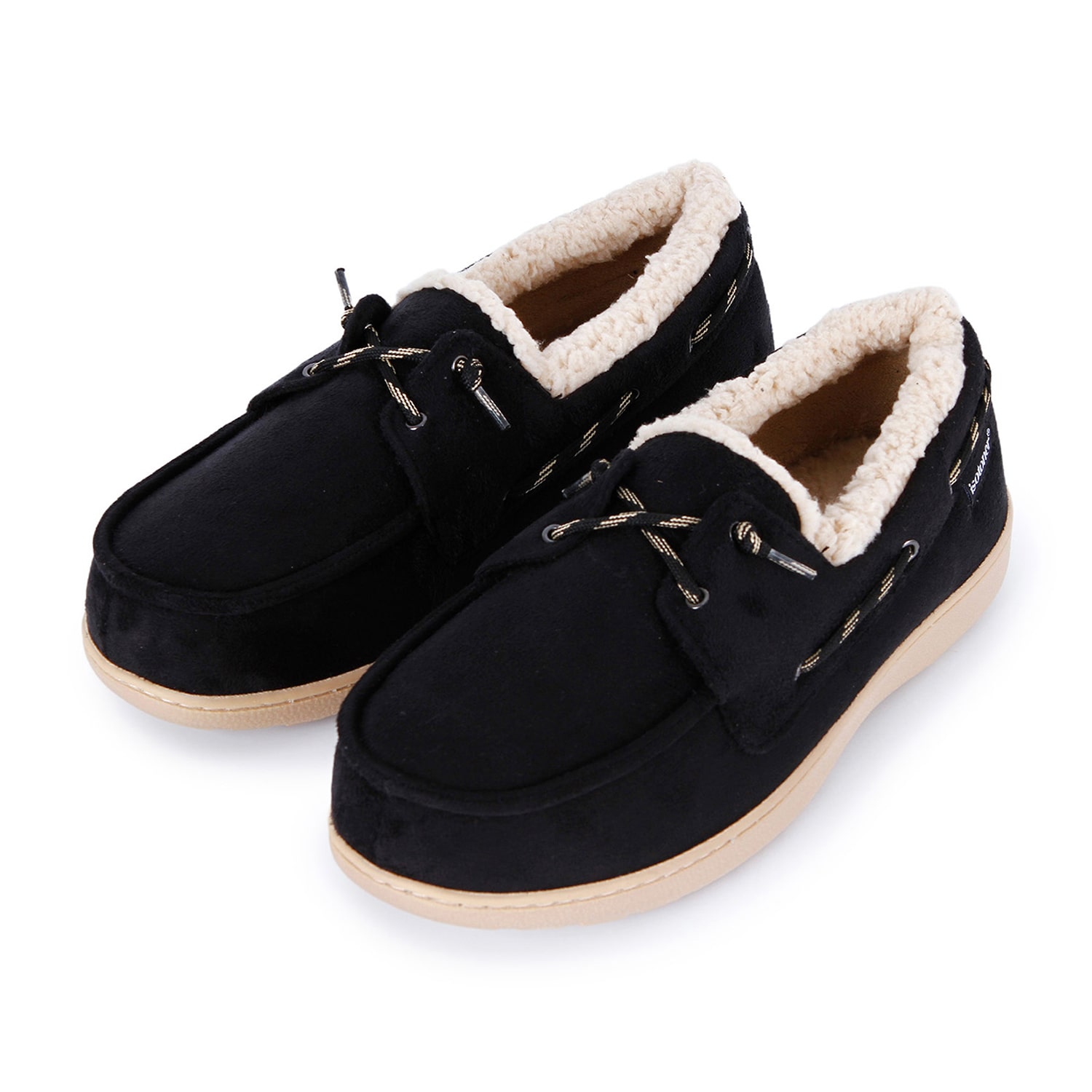 Isotoner Sherpasoft Boater Mens Moccasin Slippers