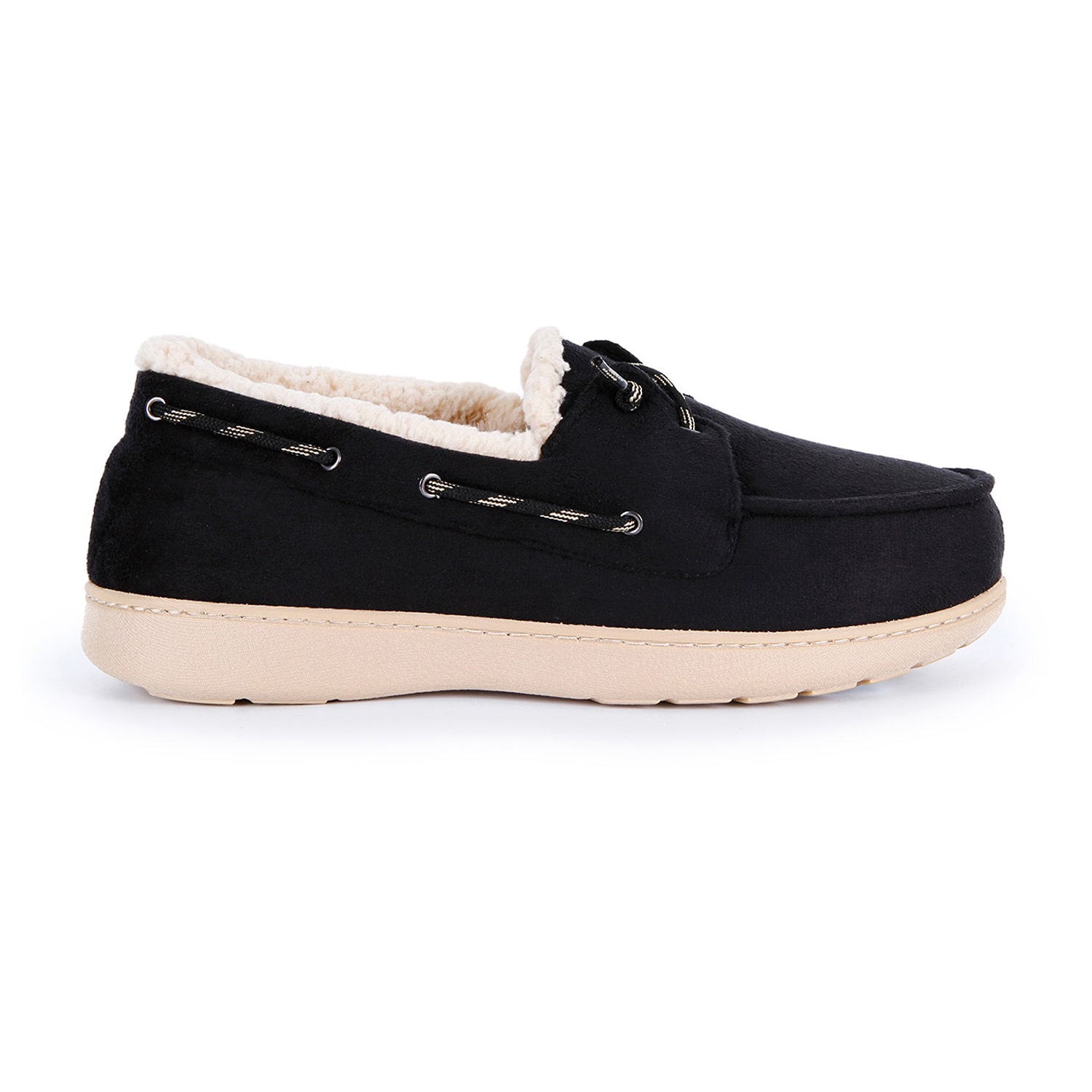 Isotoner Sherpasoft Boater Mens Moccasin Slippers
