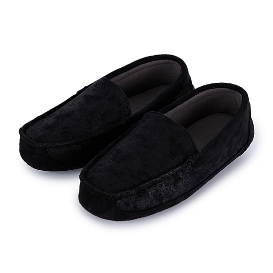 Isotoner Microsuede Driving Mens Moccasin Slippers