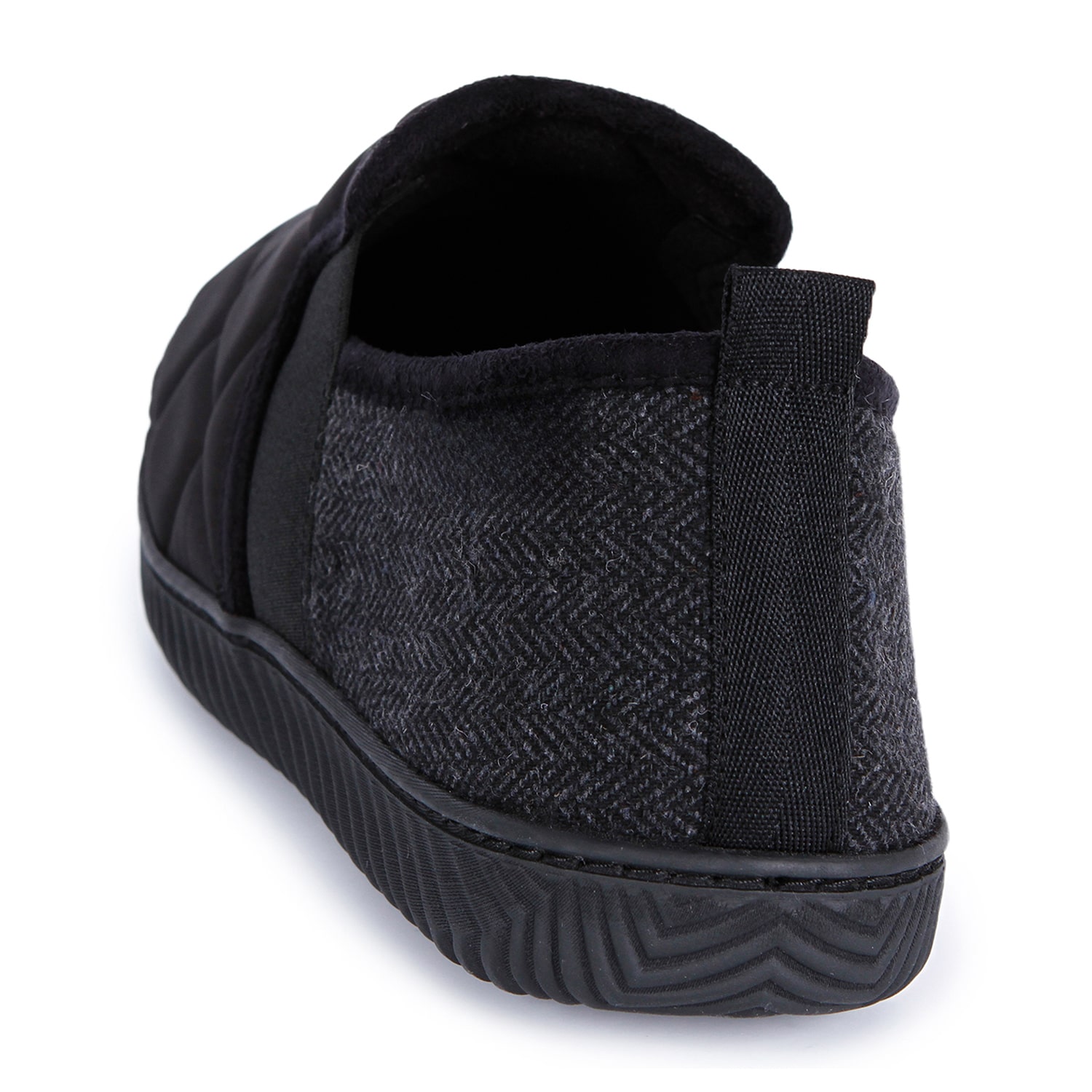 Isotoner Quilted Woven Aline Mens Slip-On Slippers