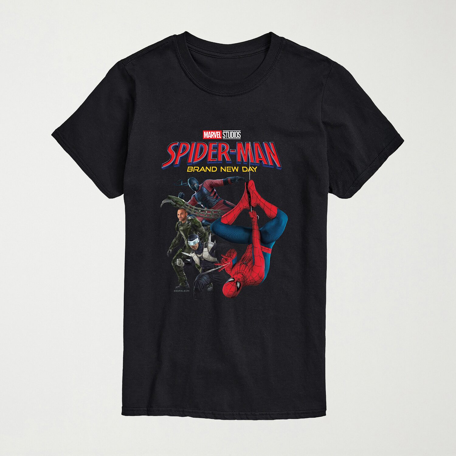 Brand New Day Scorpion And Friends Mens Crew Neck Short Sleeve Regular Fit Spiderman Graphic T-Shirt
