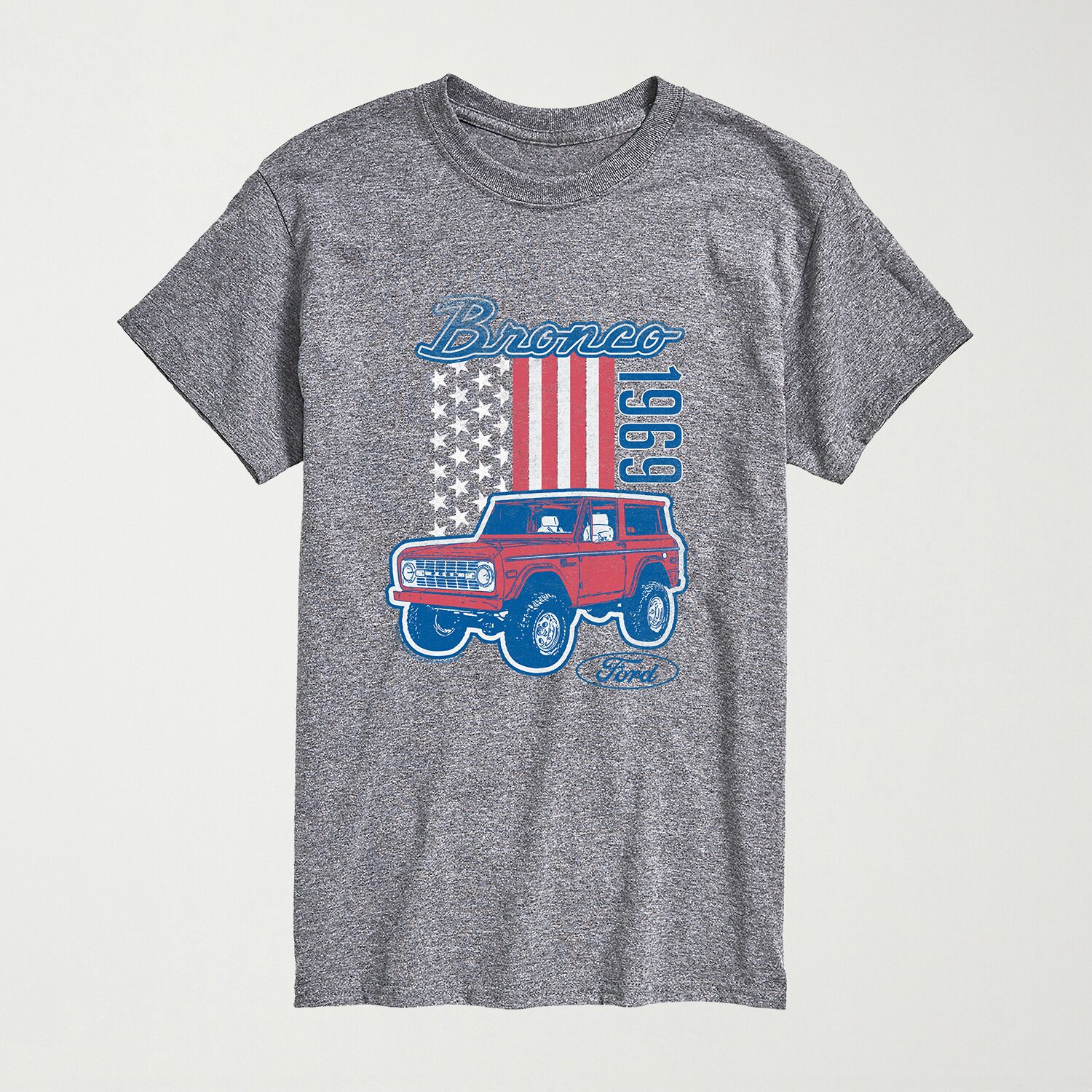 Ford American Bronco 69 Mens Crew Neck Short Sleeve Regular Fit Graphic T-Shirt