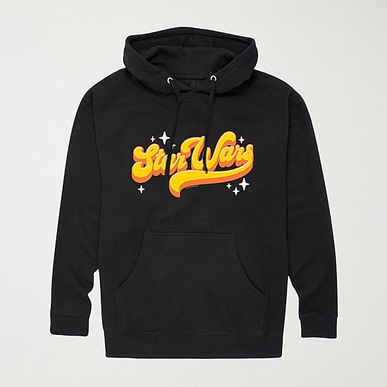 Retro Logo Mens Long Sleeve Star Wars Hoodie