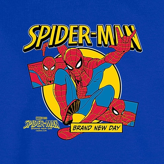 Brand New Day Comic Mens Crew Neck Long Sleeve Spiderman Sweatshirt