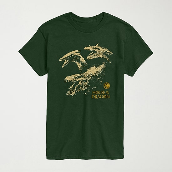 House Of The Dragon Mens Crew Neck Short Sleeve Regular Fit Graphic T-Shirt