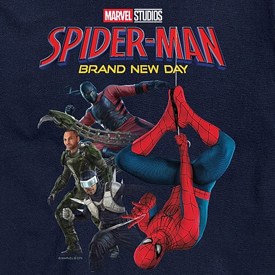 Brand New Day Scorpion And Friends Mens Crew Neck Short Sleeve Regular Fit Spiderman Graphic T-Shirt