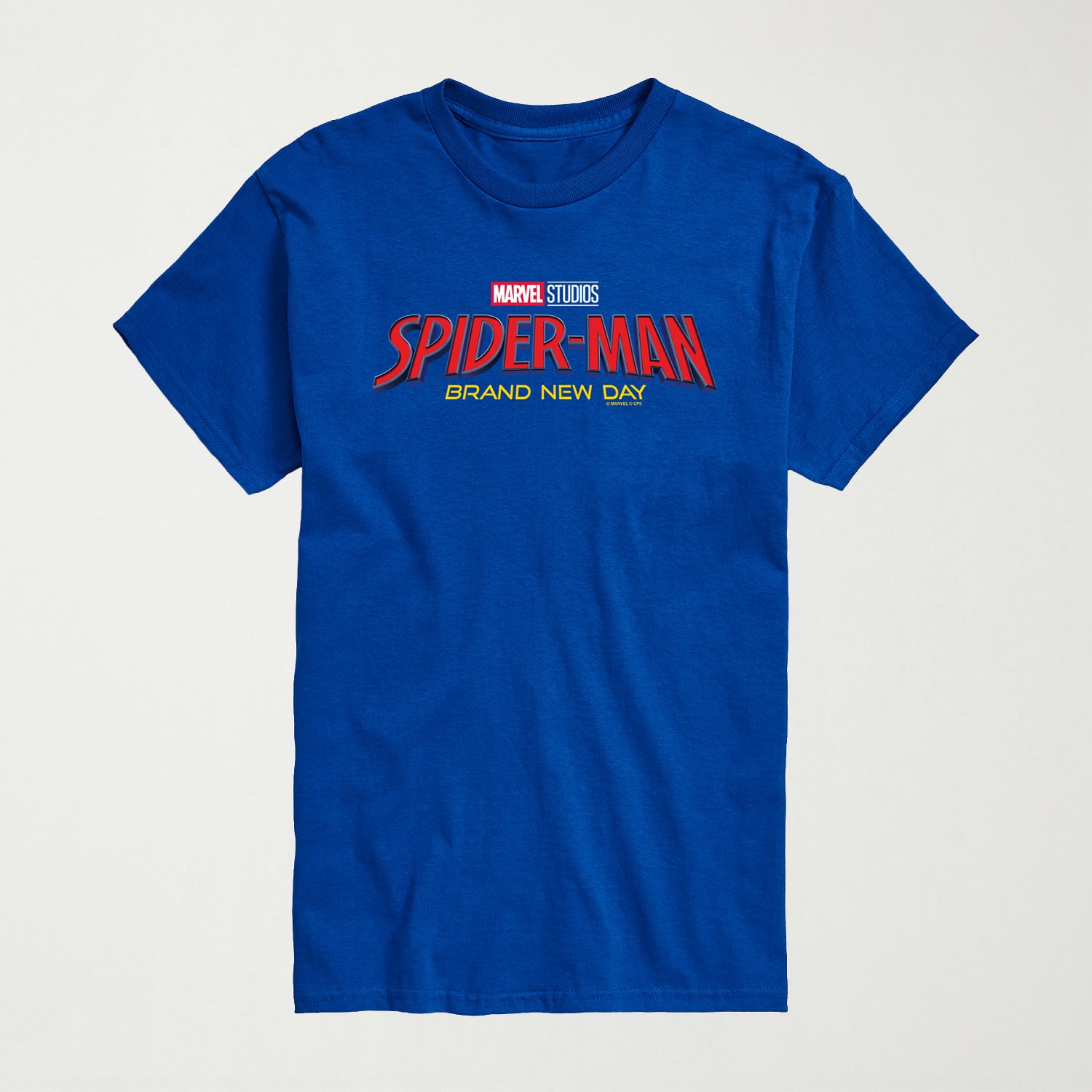Brand New Day Logo Mens Crew Neck Short Sleeve Regular Fit Spiderman Graphic T-Shirt