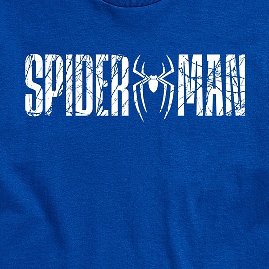 Brand New Day Web Logo Mens Crew Neck Short Sleeve Regular Fit Spiderman Graphic T-Shirt