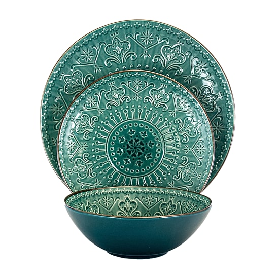 Elama Mozaic 16-pc. Stoneware Dinnerware Set