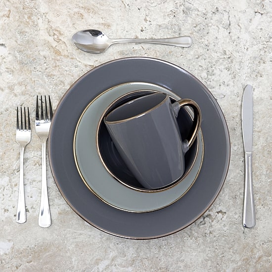 Elama Tahitian Grand 16-pc. Stoneware Dinnerware Set