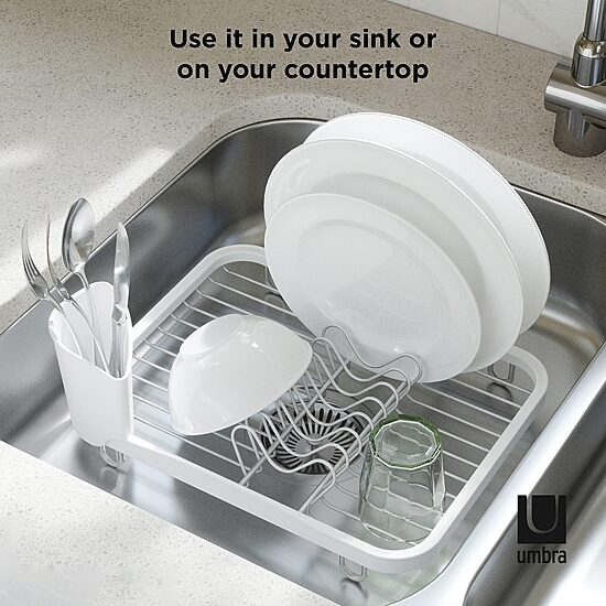 Umbra White Nickel Dish Rack
