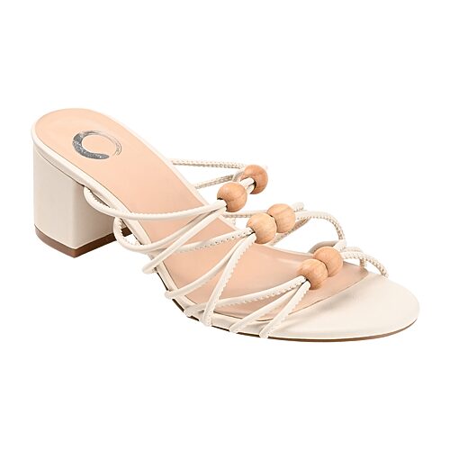 Journee Collection Kennadi Womens Round Open Toe Block Heel Pumps, 12 Medium, Beige