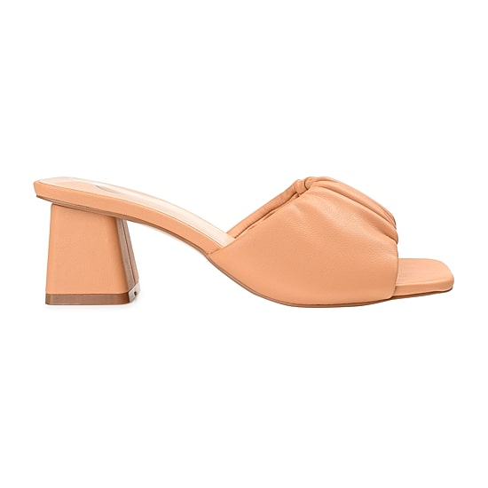 Journee Collection Briarr Womens Round Open Toe Block Heel Pumps