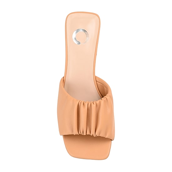 Journee Collection Briarr Womens Round Open Toe Block Heel Pumps