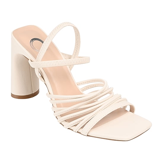 Journee Collection Hera Womens Round Open Toe Block Heel Pumps