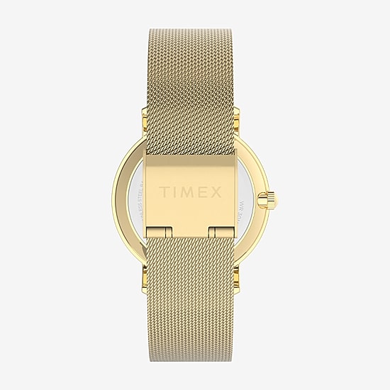 Timex Transcend Womens Gold Tone Stainless Steel Bracelet Watch Tw2v52300vq