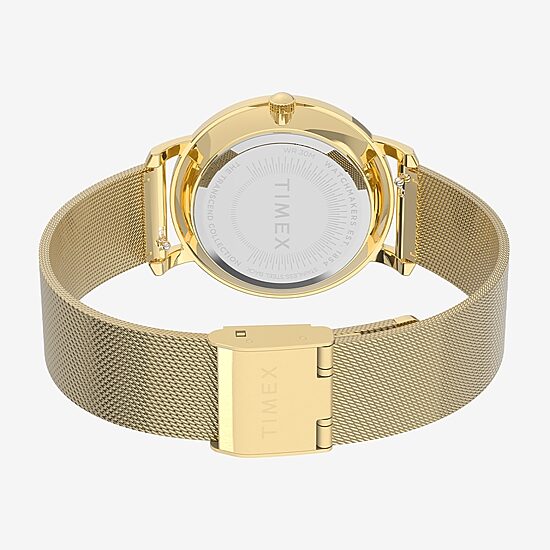 Timex Transcend Womens Gold Tone Stainless Steel Bracelet Watch Tw2v52300vq