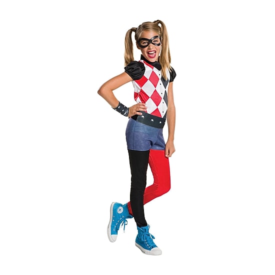 Little & Big Kid Girls Harley Quinn DC Comics 4-pc. Costume