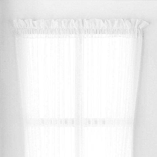Liz Claiborne Lisette Sheer Rod Pocket Single Door Panel Curtain