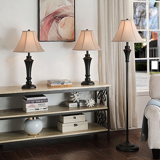 Stylecraft Geneva 3-pc. Lamp Set