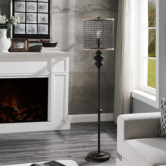 Stylecraft Black Floor Lamp