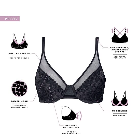 Bali One Smooth You Minimizer Underwire Minimizer Bra Df3386