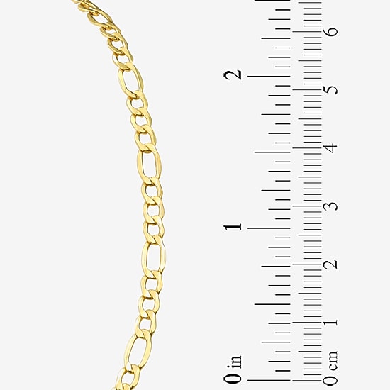 10K Yellow Gold 20" Hollow Figaro Chain
