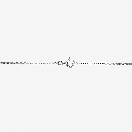 Womens White Crystal Sterling Silver 2-pc. Jewelry Set