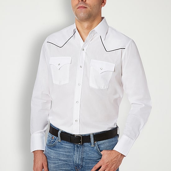 Ely Cattleman Big and Tall Mens Long Sleeve Western Shirt