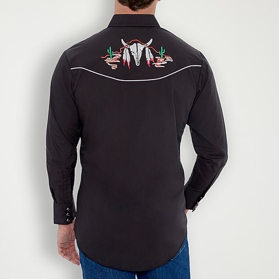 Ely Cattleman Mens Long Sleeve Western Shirt