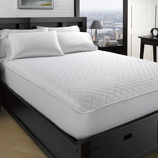Ella Jayne Quilted Design Allergy-Free Dust Mite Free Mattress Protector Fits 18IN Depth