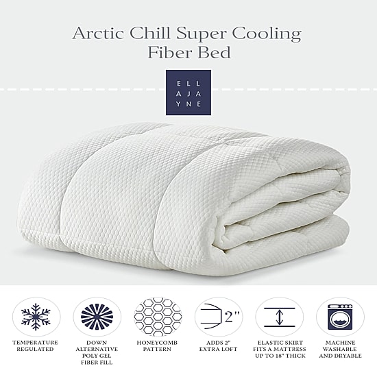 Ella Jayne Arctic Chill Super Cooling Mattress Topper with Fits 18IN Depth