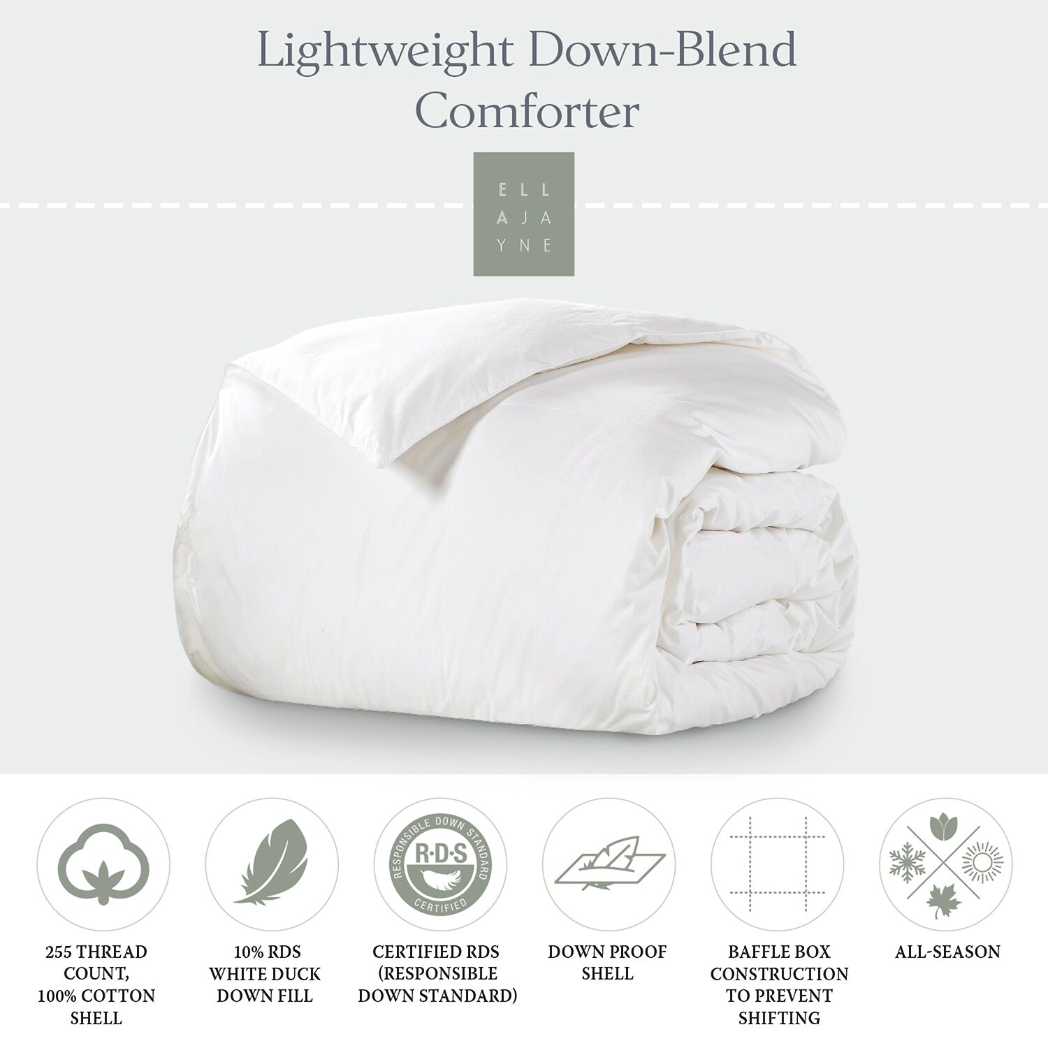 Ella Jayne Lightweight Down-Blend Comforter