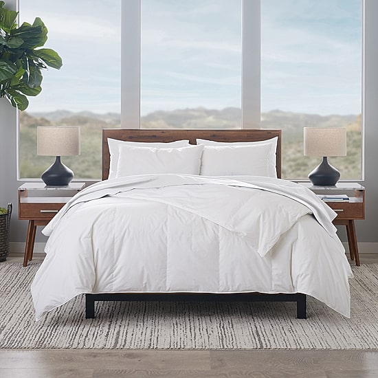 Ella Jayne Certified RDS White Down All Season Comforter with 100% Cotton Shell