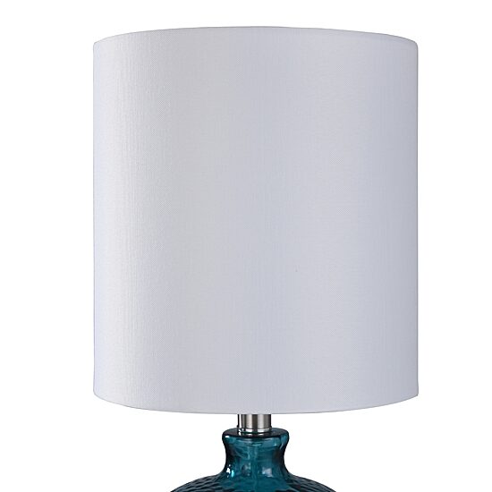 Stylecraft 9.5 W Blue Glass Table Lamp