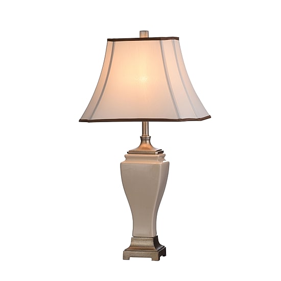 Stylecraft Cream Crackle Ceramic Table Lamp