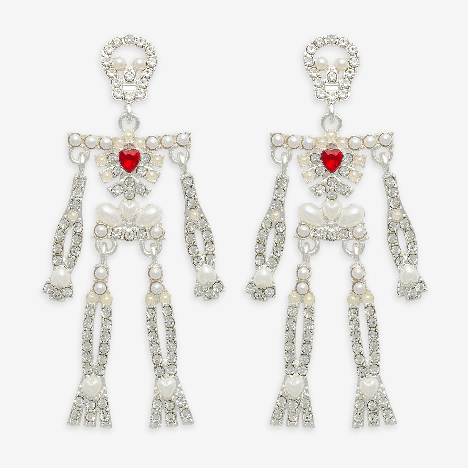 Mixit Womens Skull Drop Earrings