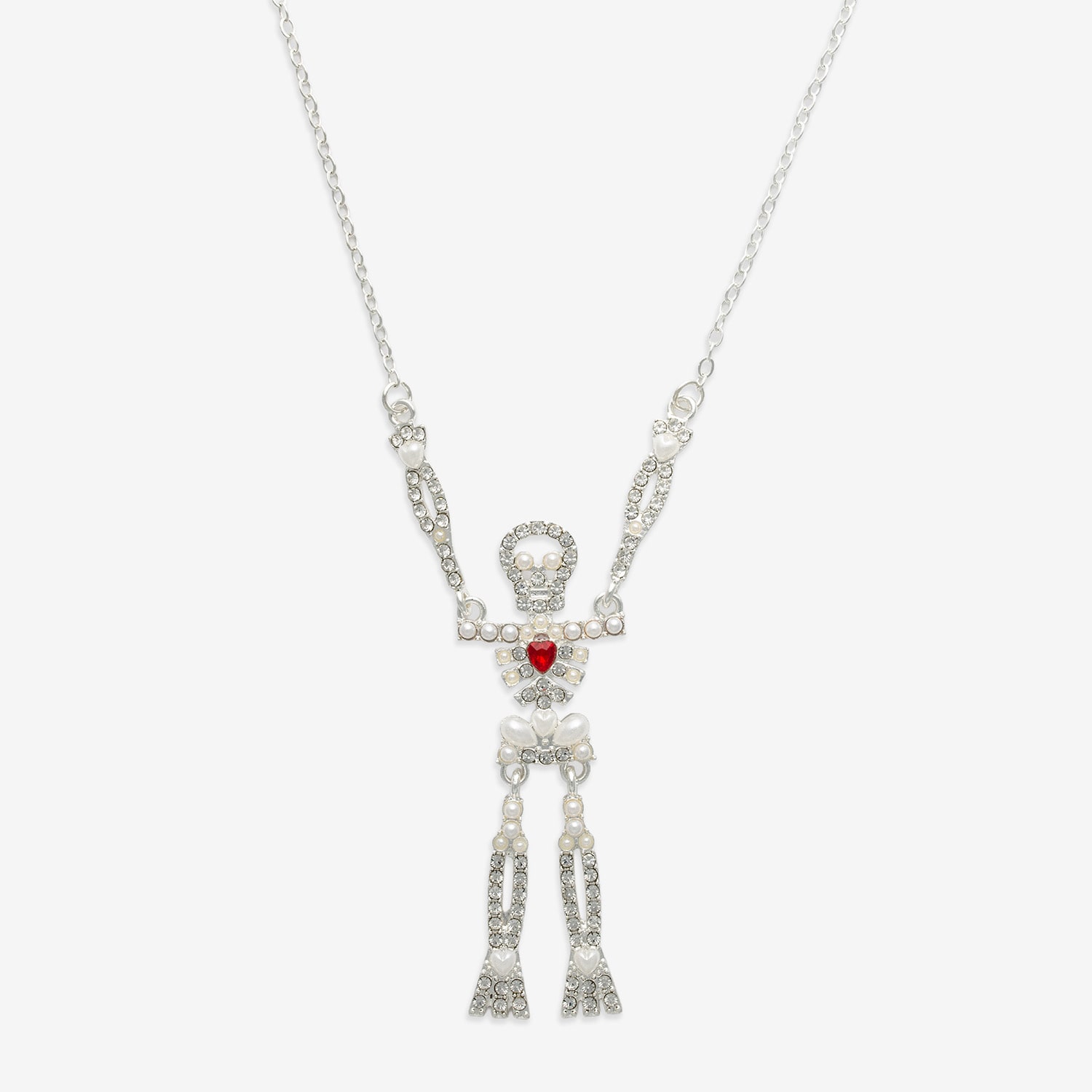 Mixit Womens Skull 30 Inch Pendant Necklace