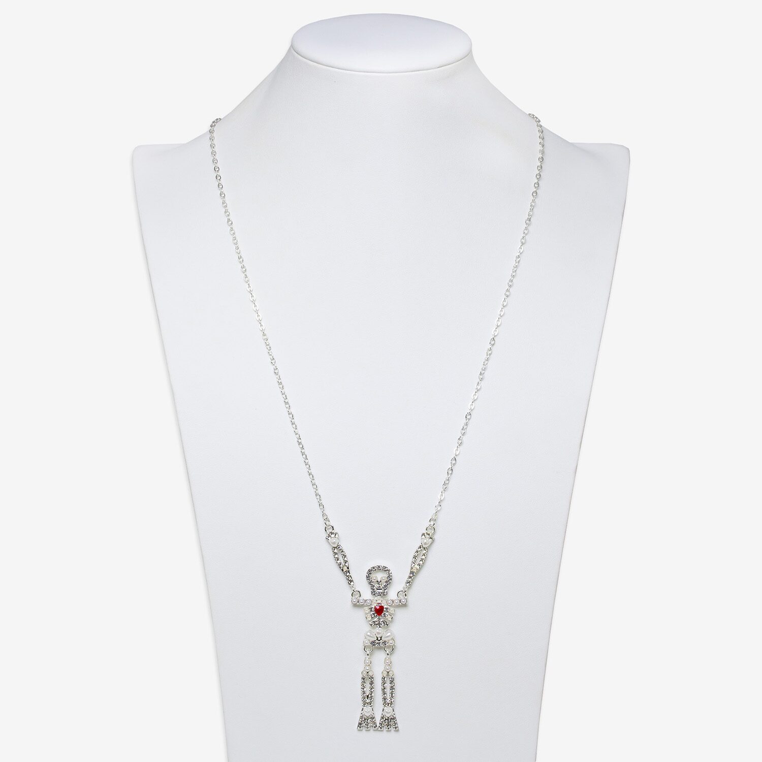 Mixit Womens Skull 30 Inch Pendant Necklace