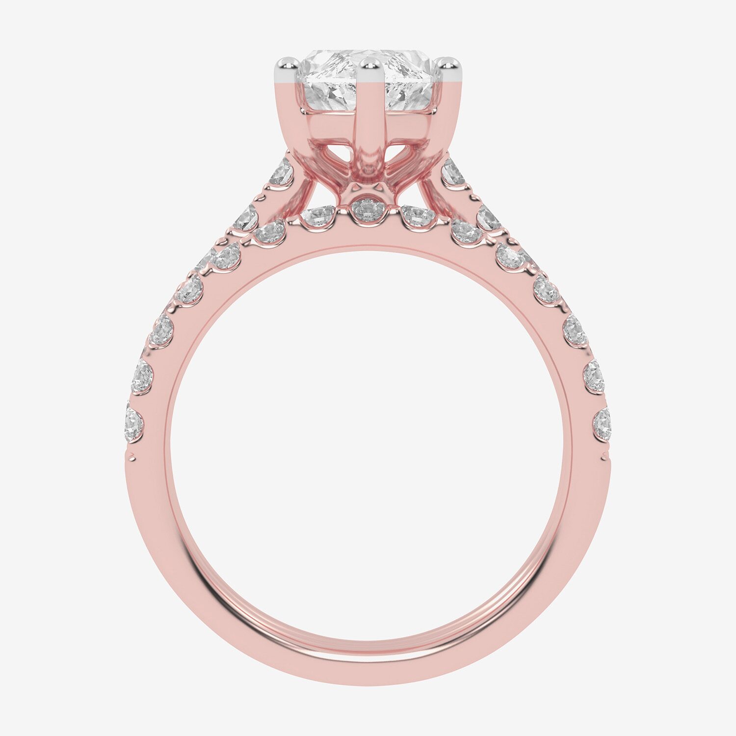 Signature By Modern Bride (G-H / Vs2-Si1) Womens 4 CT. T.W. Lab Grown White Diamond 14K Gold Marquise Side Stone Bridal Set