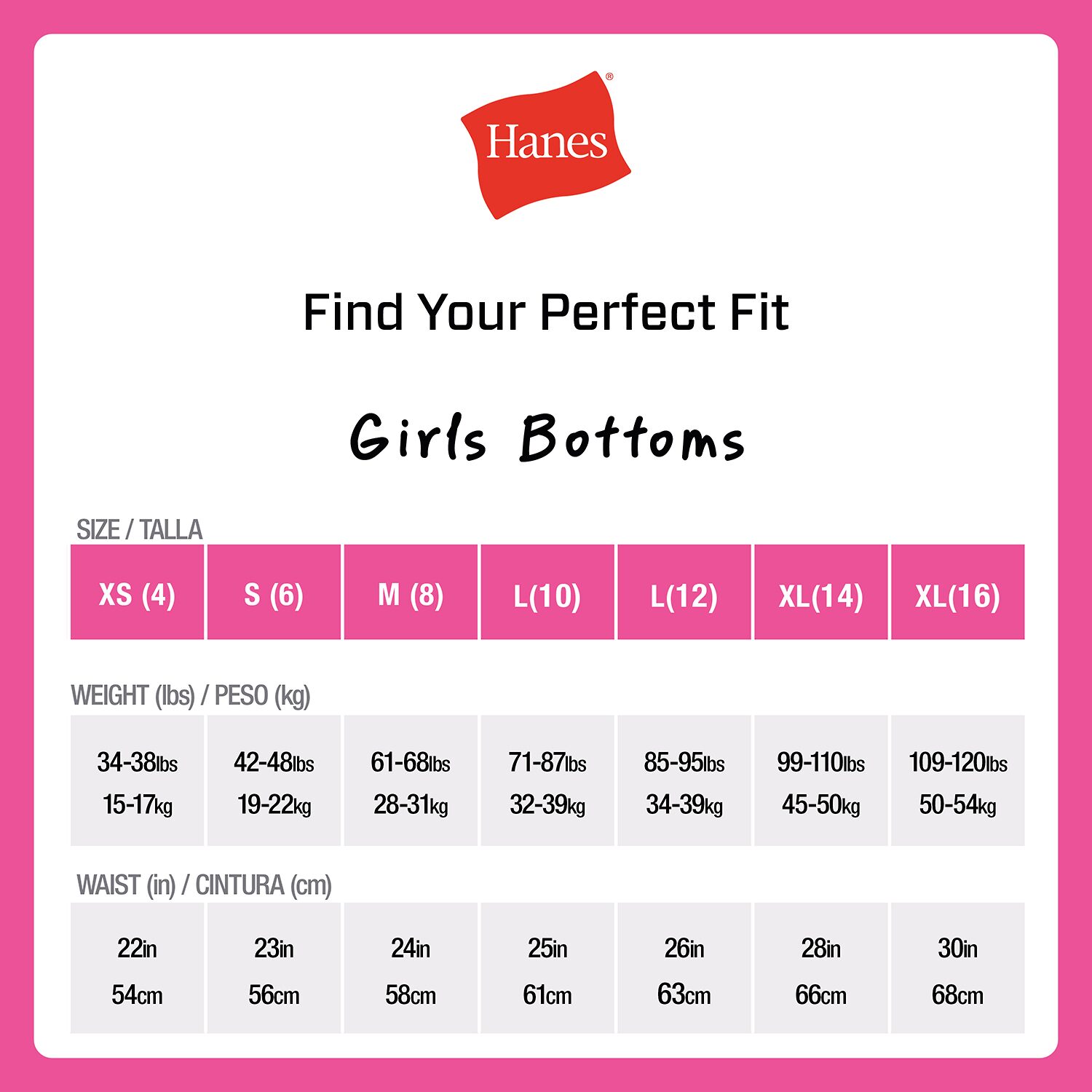 Hanes Big Kid Girls 10 Pack Hipster Panty Gucsh1