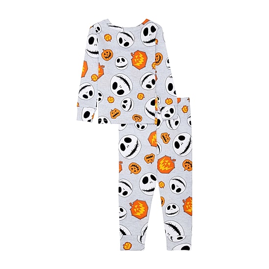 Disney Collection Toddler Boys Nightmare Before Christmas Crew Neck Long Sleeve 2-pc. Pajama Set