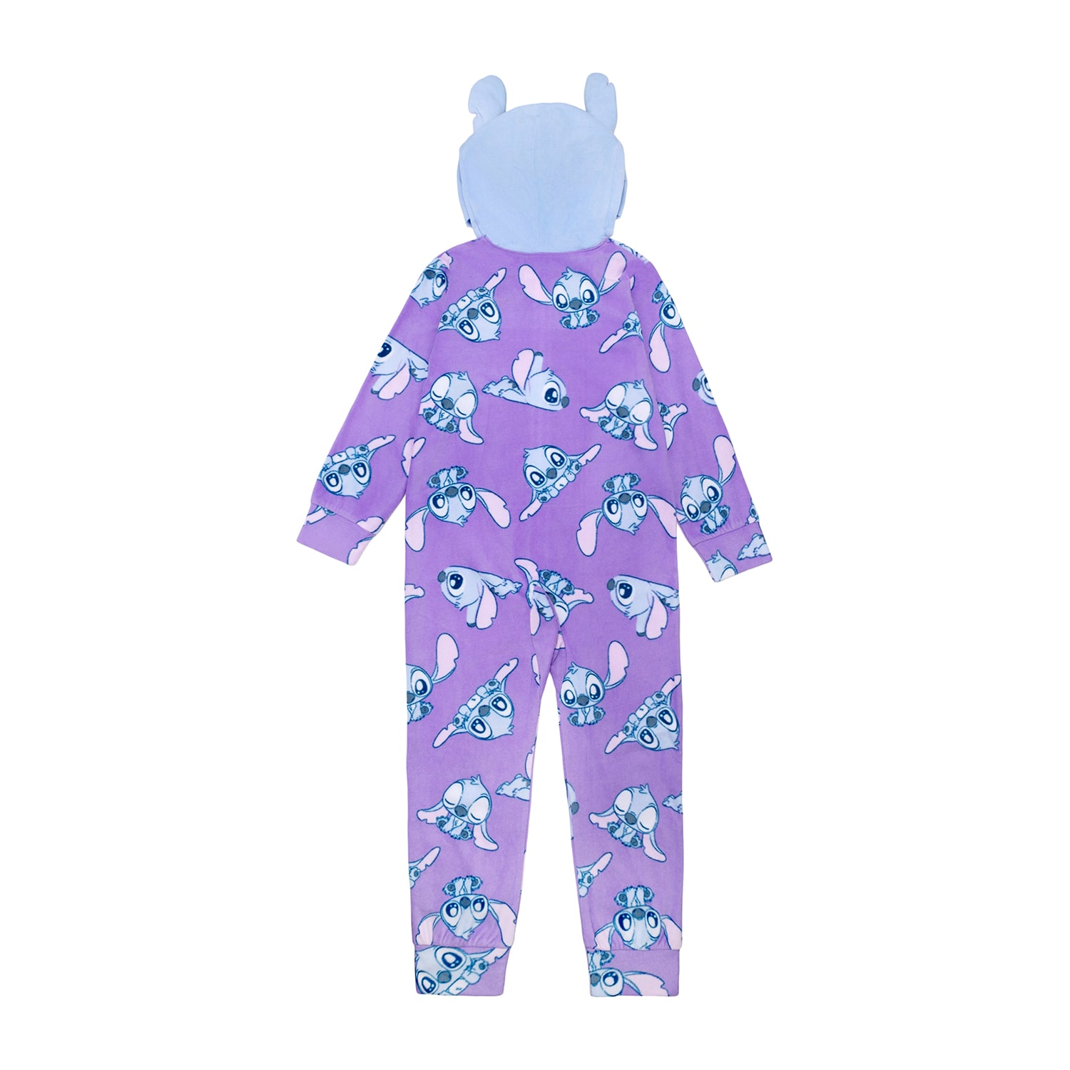Disney Collection Girls Lilo & Stitch Microfleece Crew Neck Long Sleeve 1 Pair Big One Piece Pajama