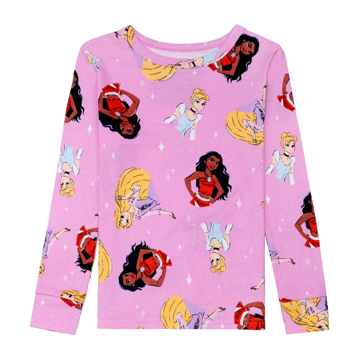 Disney Collection Little & Big Kid Girls Princess Long Sleeve 4-pc. Pajama Set