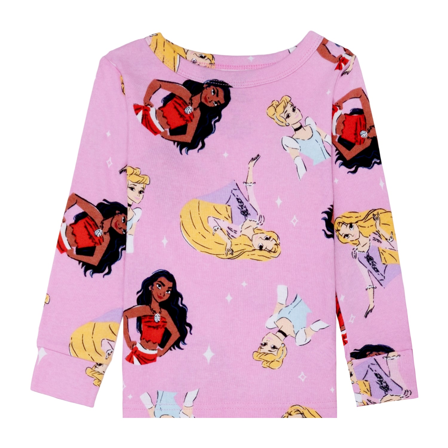 Disney Collection Toddler Girls Princess Long Sleeve 4-pc. Pajama Set