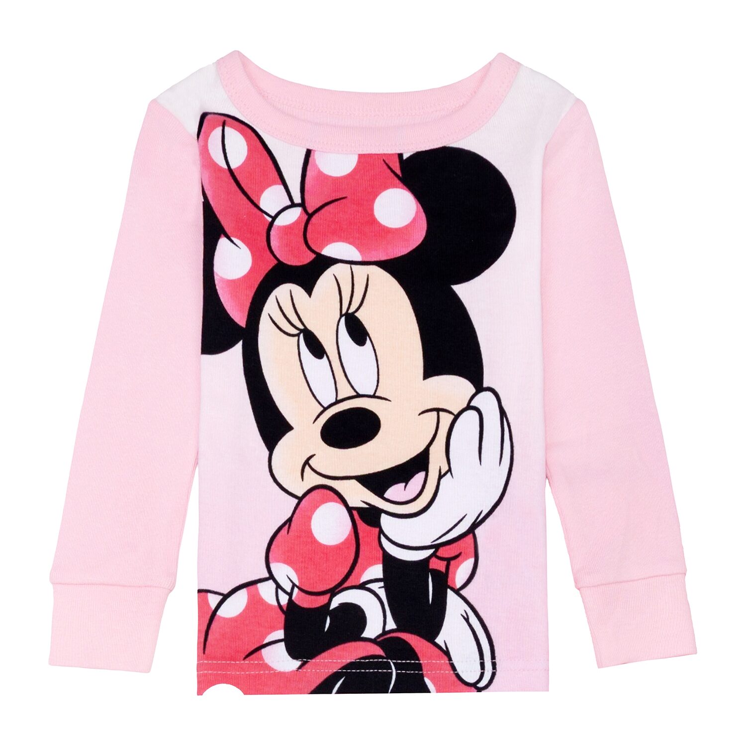 Disney Collection Toddler Girls Minnie Mouse Long Sleeve 4-pc. Pajama Set